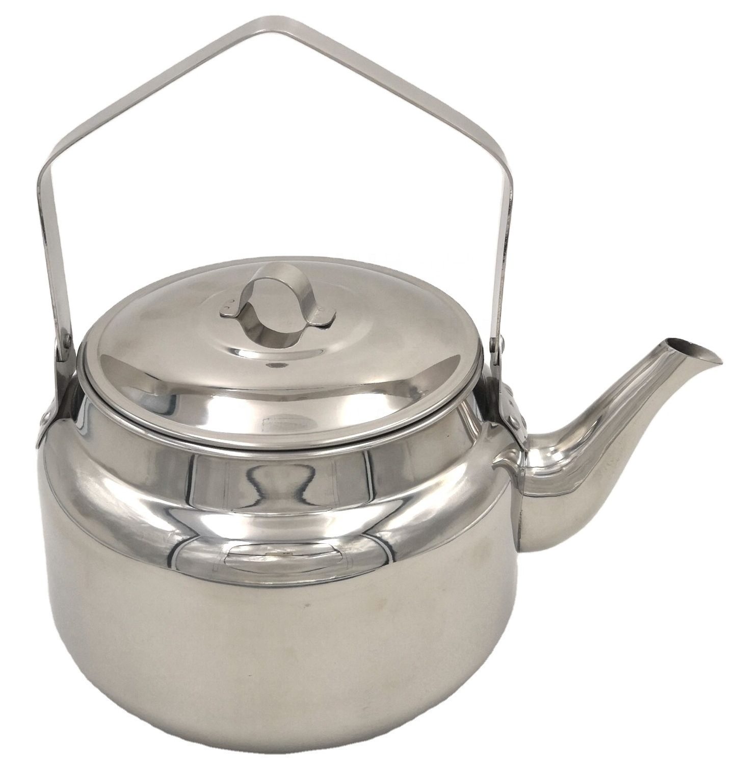 1.0 L stainless steel fire pan Light coffee pot for the trip  camping outdoor Picnic cooking barbecute coffee tea kettle pot