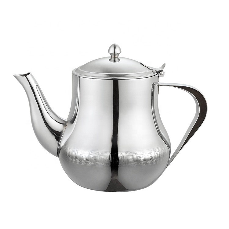 Large Capacity Classic Style Stainless Steel Tea Pot for Coffee and Tea Hot Sale Metal Tea Kettle for Home and Travel Use