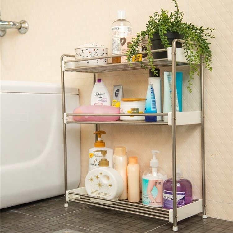 Stainless Steel Bathroom Corner Shower Shelf In Stock White Bathroom Organizer Rack Shelf