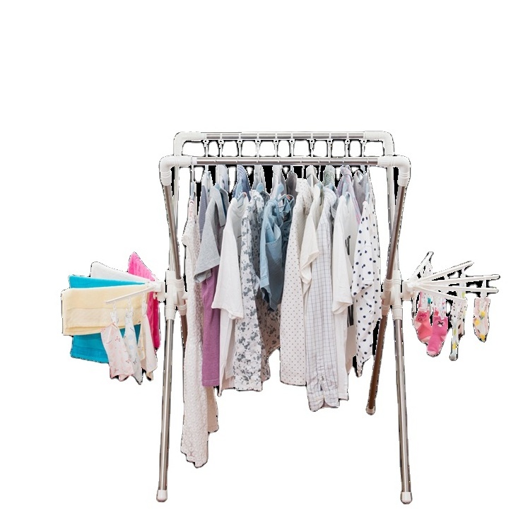 Simple Houseware Heavy Duty Foldable Metal Laundry Store Garments Rack Clothes Clothing