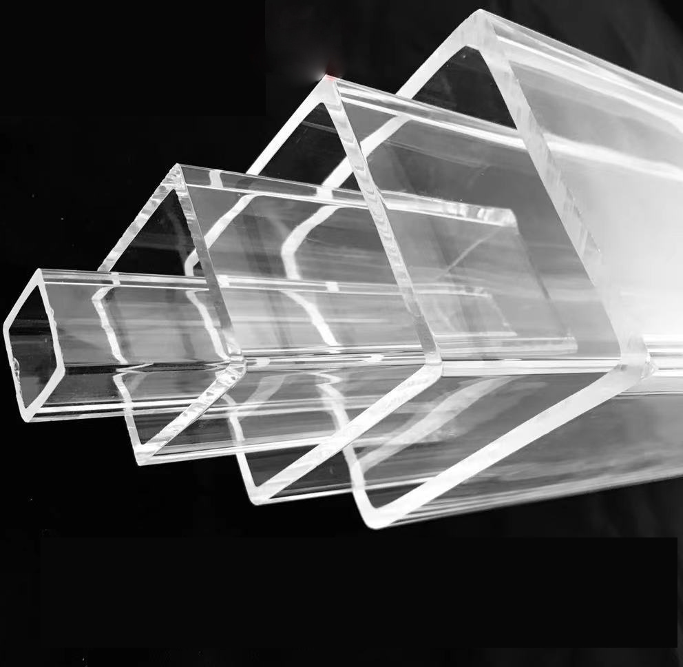 Xinkeda extruded acrylic square tube pmma square tube acrylic tube rectangular clear transparent acrylic square pipe