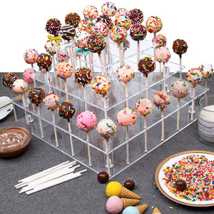 3 Tiered Clear Acrylic Cake Pop Display Stand  Acrylic Lollipop Holder Round Candy Holder for Weddings Birthday