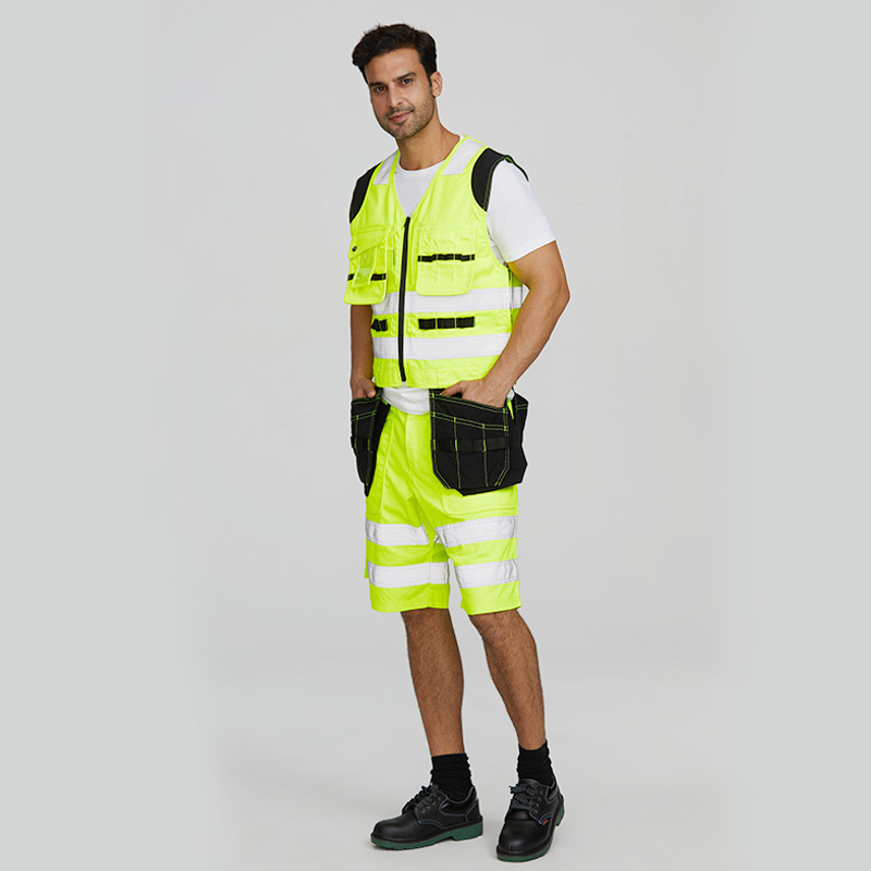 Wholesale hi vis work reflector safety clothing winter construction safety vest jacket