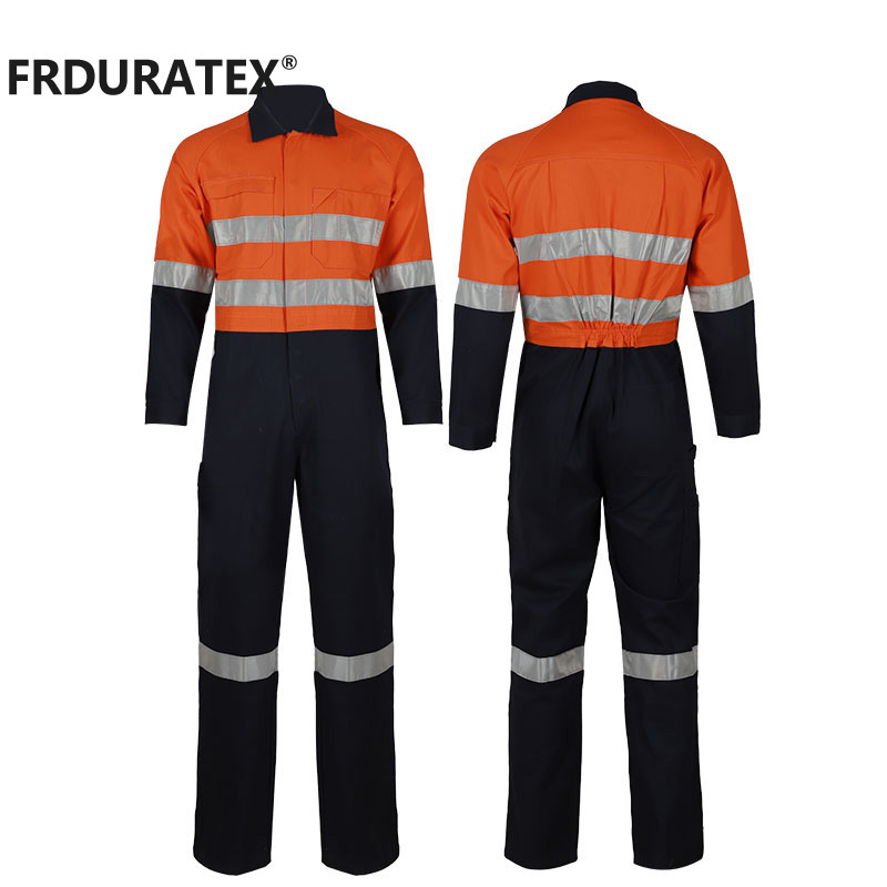 FRDURATEX Custom australia coal mine blue wear fireproof working suit rough boiler suit overall workwear