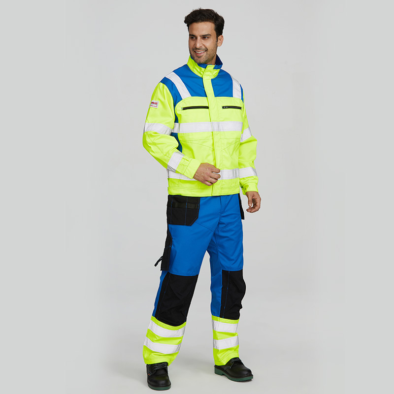 wholesale safety fireproof workwear fire retardant construction worker suit high visibility jacket