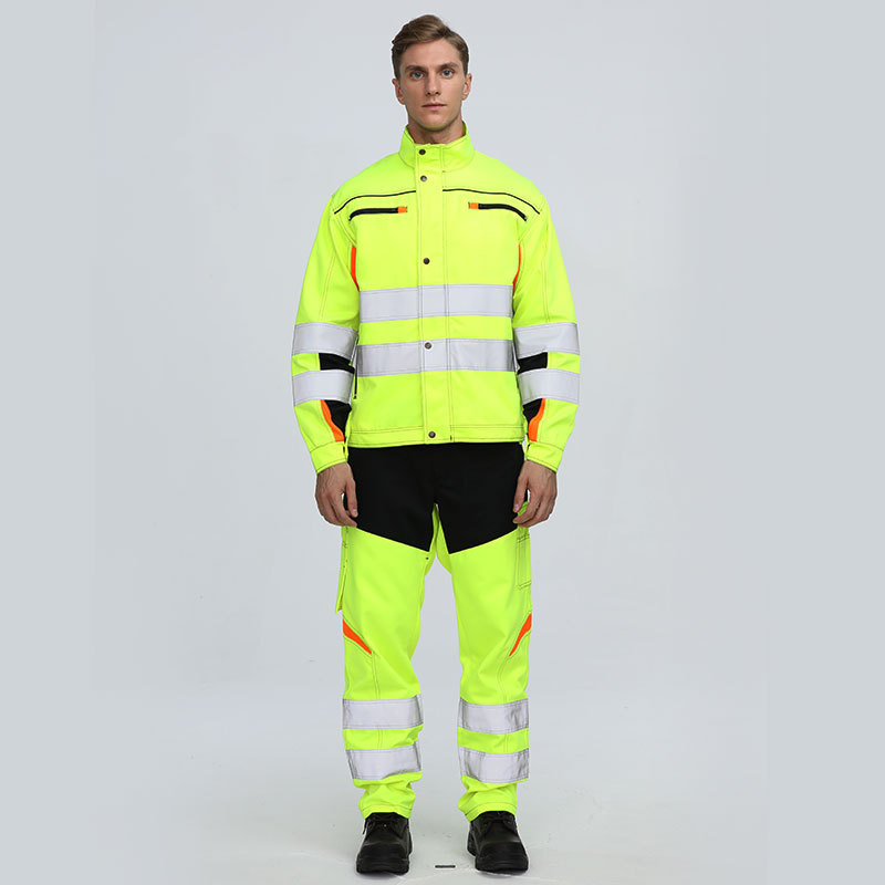 New Design Customized High Visibility Clothing Flashing Reflective mining protective clothing Fire Resistant Safety Jacket