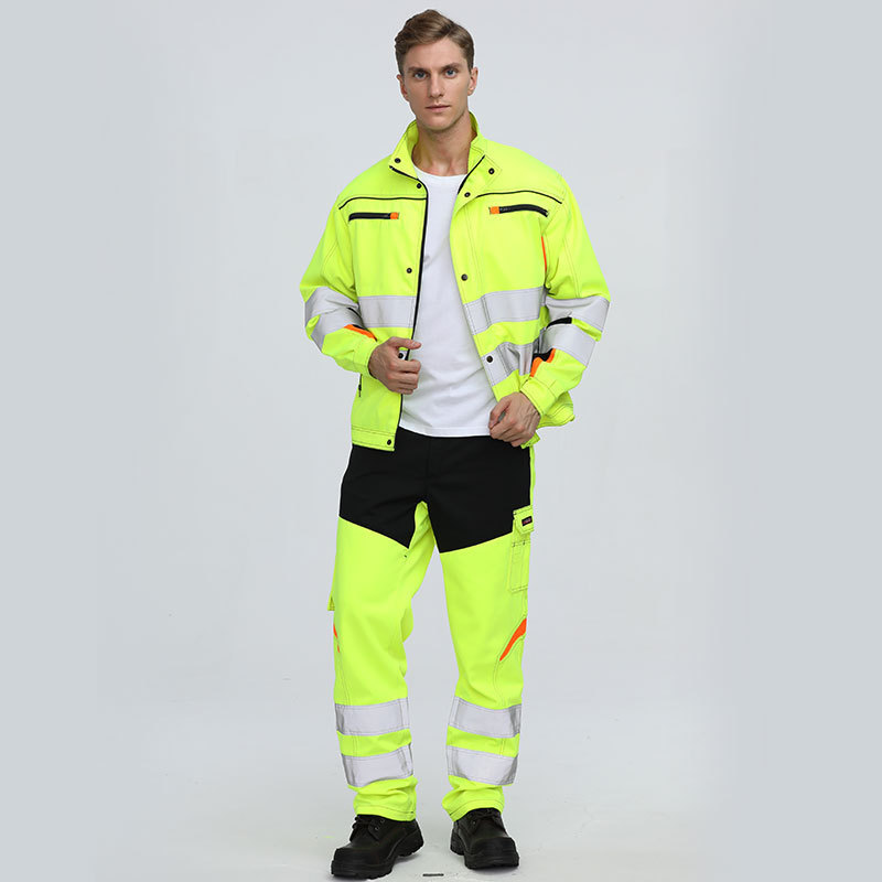 New Design Customized High Visibility Clothing Flashing Reflective mining protective clothing Fire Resistant Safety Jacket