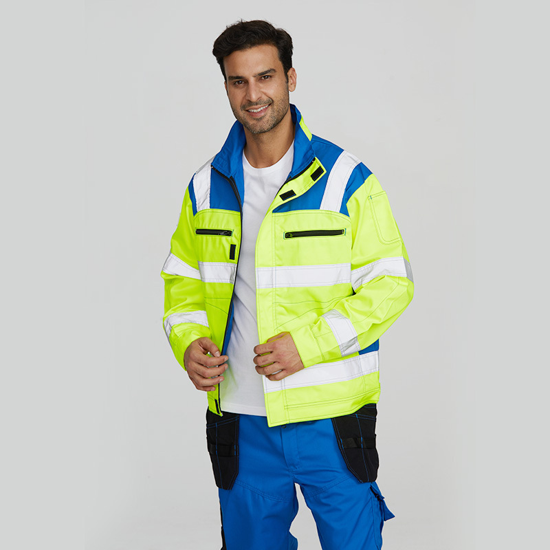 wholesale safety fireproof workwear fire retardant construction worker suit high visibility jacket