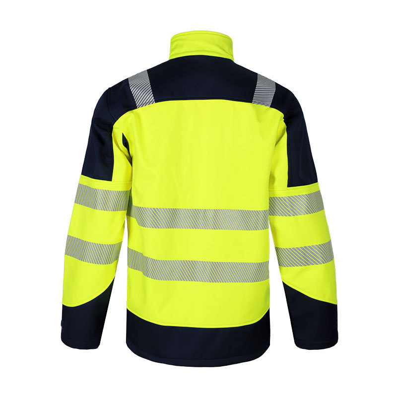 Custom Hi vis workwear jacket Hi-Vis Work Safety Jacket Men's Two Tone High Visibility Reflective Jacket