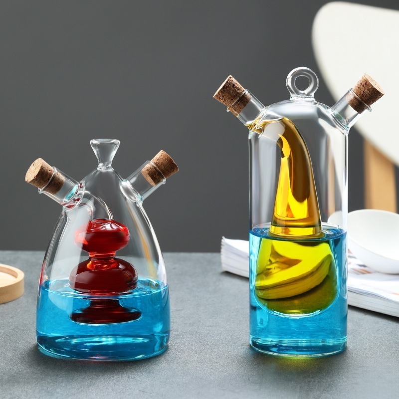 Wholesale Creative Colorful Oil Dispenser High Borosilicate Glass Oil Spray