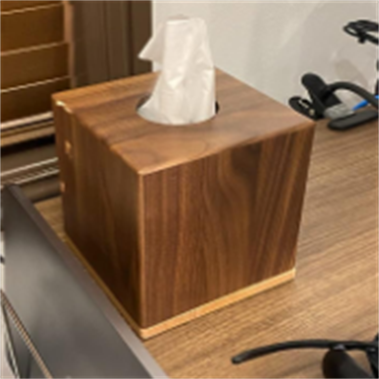 Tissue Box Cover Decorative Facial Tissue Holder Napkin Dispenser Bathroom And Home Decoration Square Wooden Tissue Storage