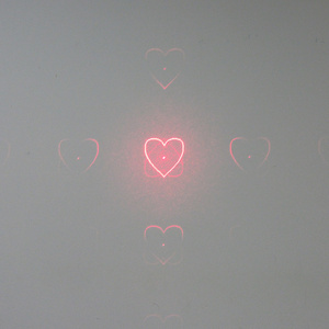 Heart Laser Cardioid Effect Red Laser 650nm 100mw Module with Heart Shape Laser Pointer