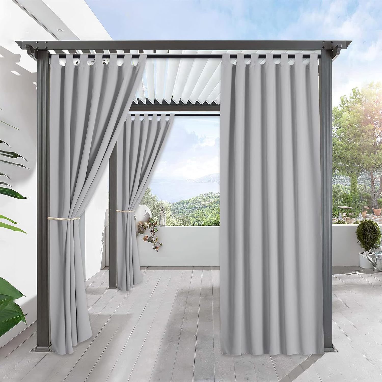 Custom Garden Shade Canopy Outdoor Gazebo Tent Polyester Curtain from China