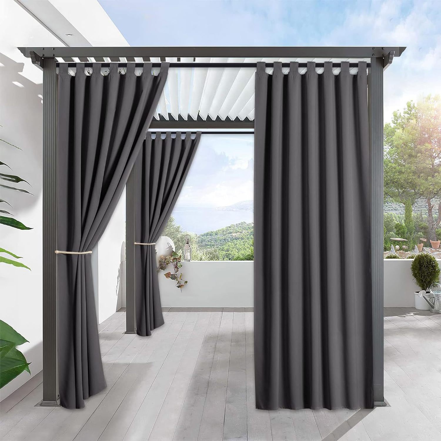 Custom Garden Shade Canopy Outdoor Gazebo Tent Polyester Curtain from China