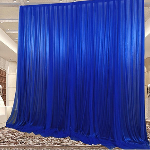 Factory Direct Luxury Theater Stage Backdrop Wedding Polyester Curtain Decoration