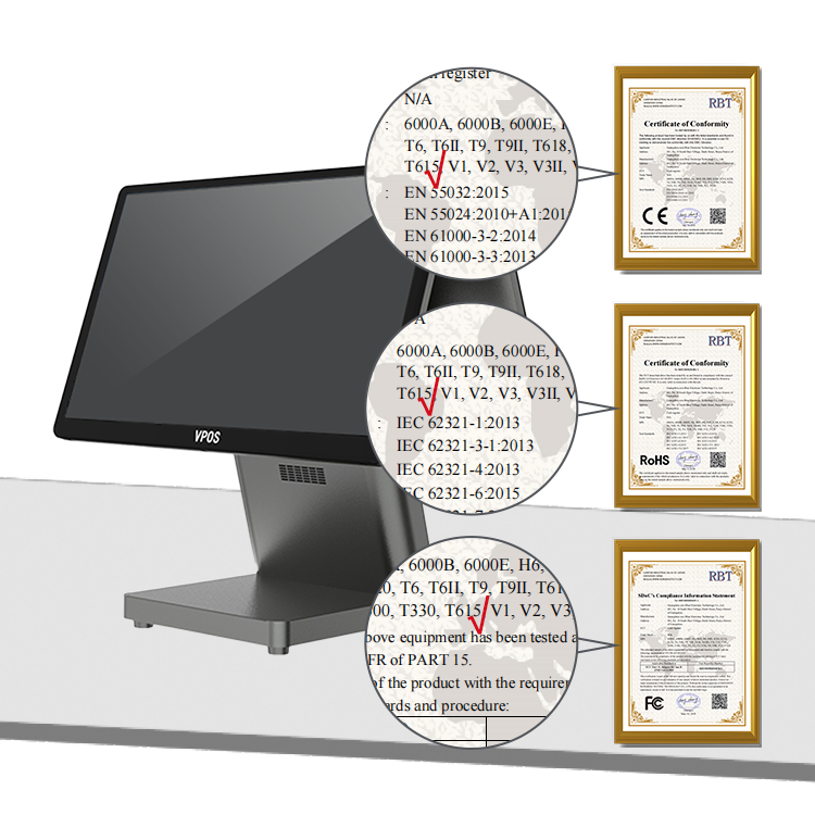 Restaurant Point Of Sale All In One Touch Screen Cash Register Terminal Supplier Windows POS Systems Automatic Cashier Machine