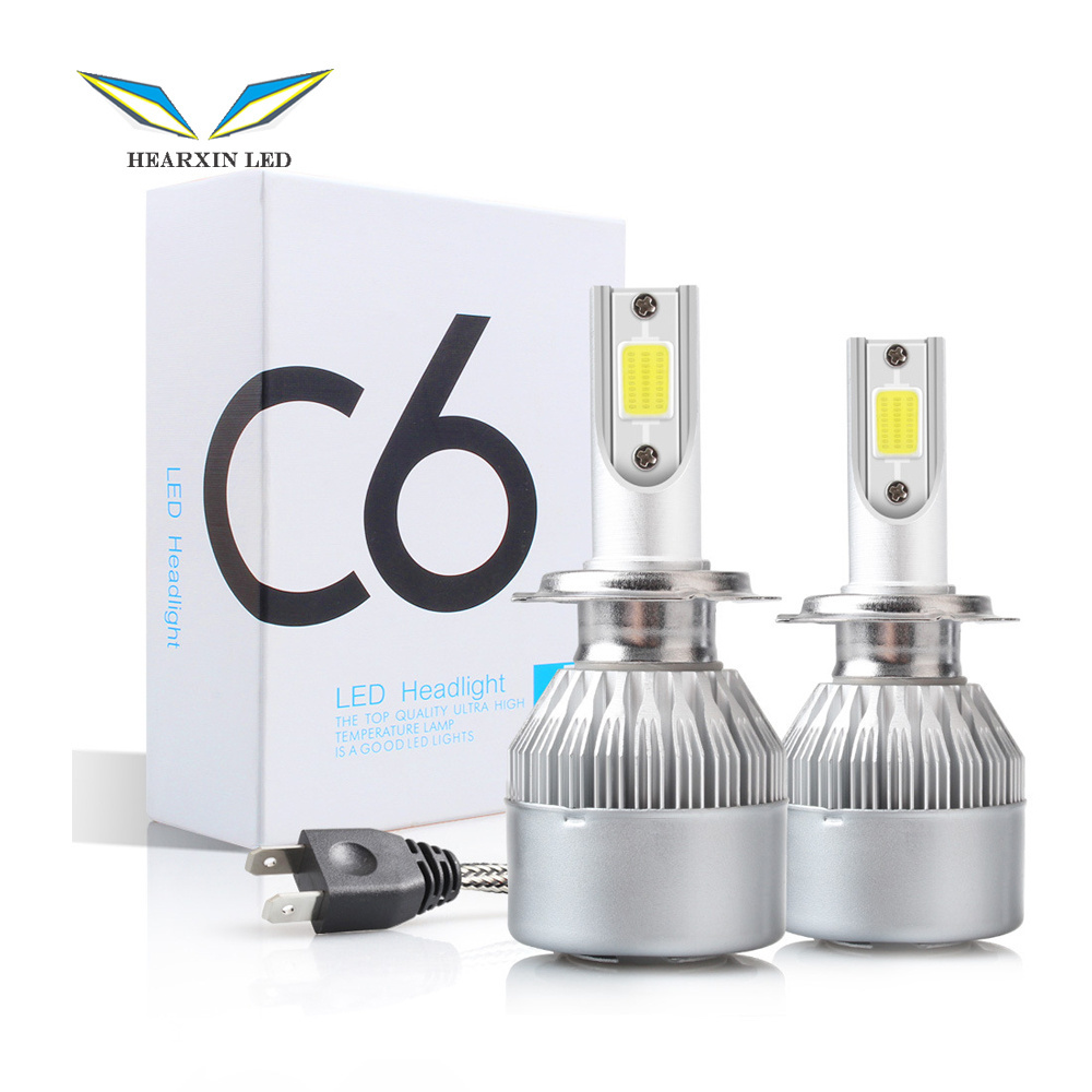 Promotion Hearxin Factory OEM C6 36W 6000K H1 H3 H4 H7 H11 car accessories 3600LM 9004 9007 led headlight bulb