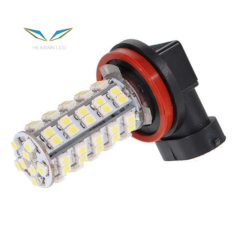 LED Lamp H11 H8 H7 H1 H3 H4 9005 9006 3528/1210 68SMD LED Fog Lights White 12V H8 led Fog Light Bulb Wholesale