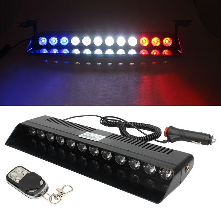 12V 9 LED Car Windshield Sucker installation Strobe Warning Light Car styling Flashing Emergency Signal lamp Flash lights