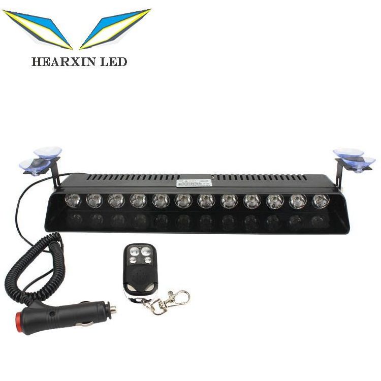 12V 9 LED Car Windshield Sucker installation Strobe Warning Light Car styling Flashing Emergency Signal lamp Flash lights