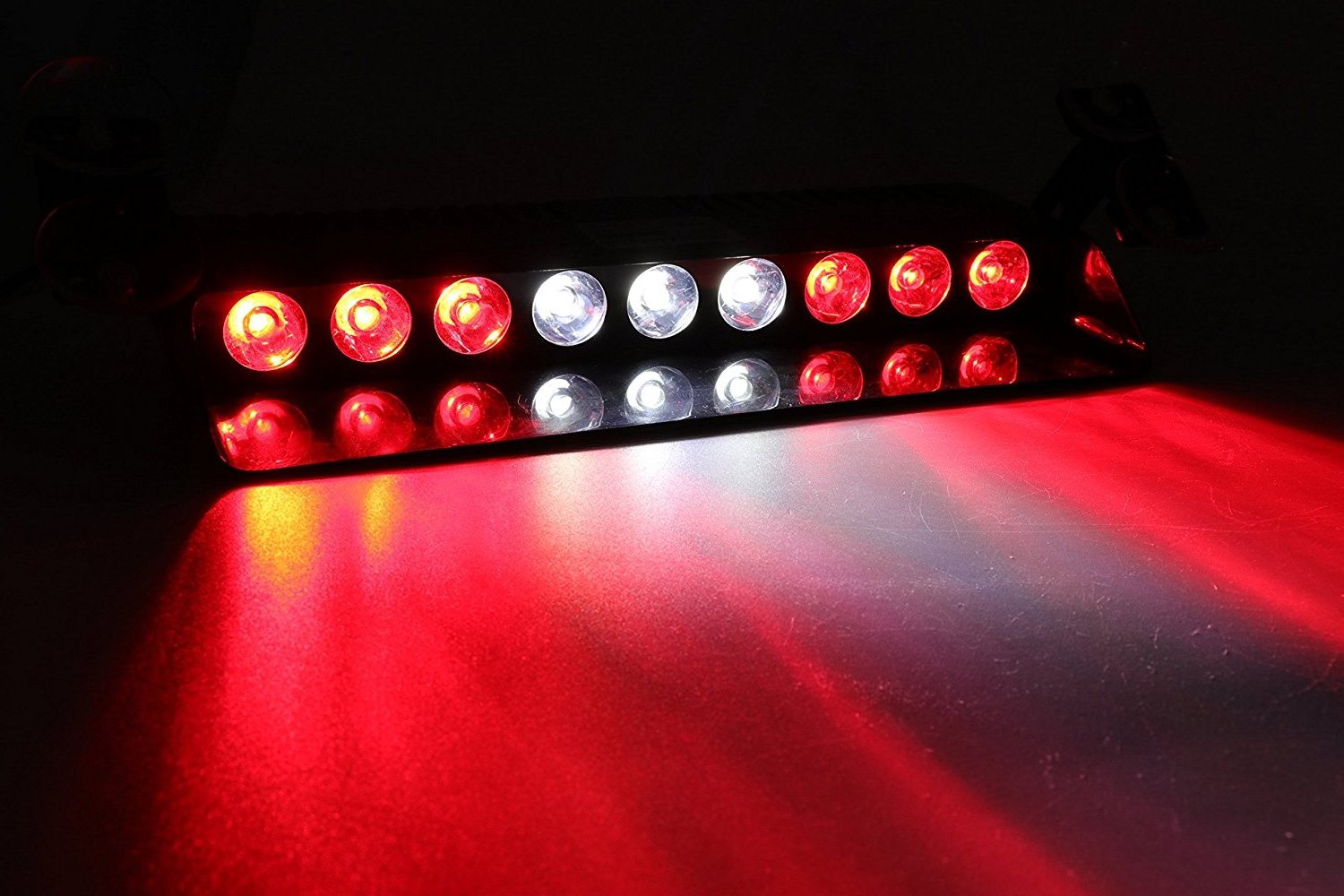 12V 9 LED Car Windshield Sucker installation Strobe Warning Light Car styling Flashing Emergency Signal lamp Flash lights