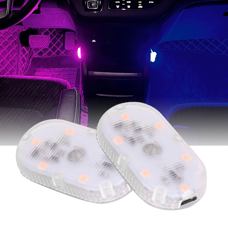 HearxinLED Touch Sensor USB LED Ambient Lights for Car Wireless Colorful Atmosphere Lamp Auto Interior Decorative 7 Colors