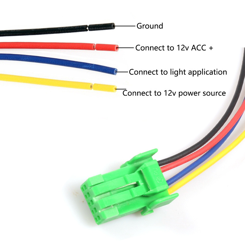 Car Fog LED Switch Lamp Light On-Off Button for  Car Switches And Relays Indicator 200mm