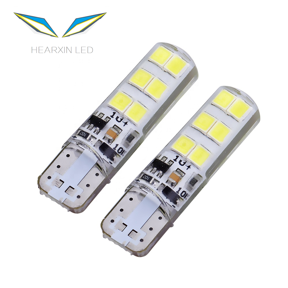 T10 2835 12smd Silicone Gel Drop High Brightness LED License Plate Lamp Width Lights Roof Lamp Door Lamp Car Accessories