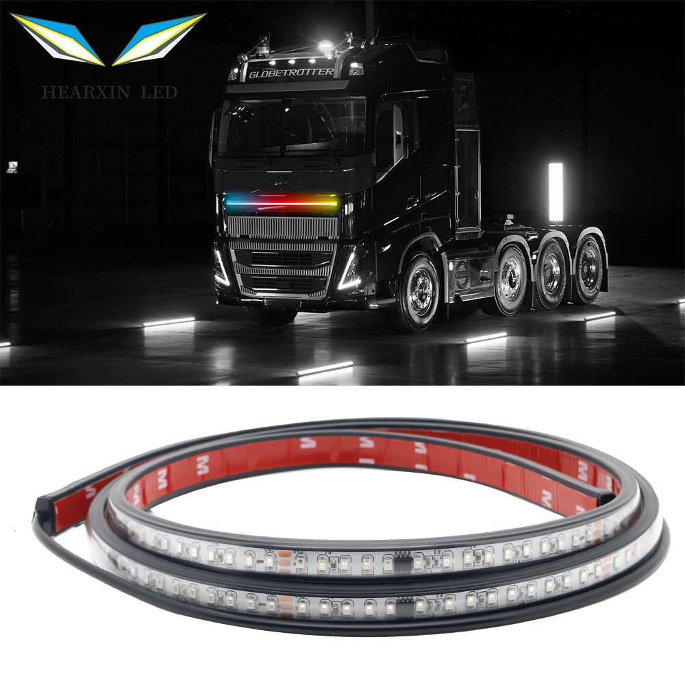 LED Strip Truck 24V Van Exterior Decoration Accessories DRL Running Lamp Car Ambient Light single color Strobe Atmosphere Bar