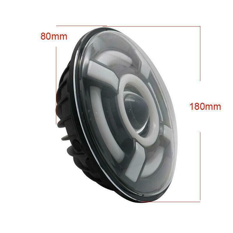 Hearxin High Quality 45W 7 inch headlight Dual Angel Eyes High Low Beam for Car Off Road other car light accessories