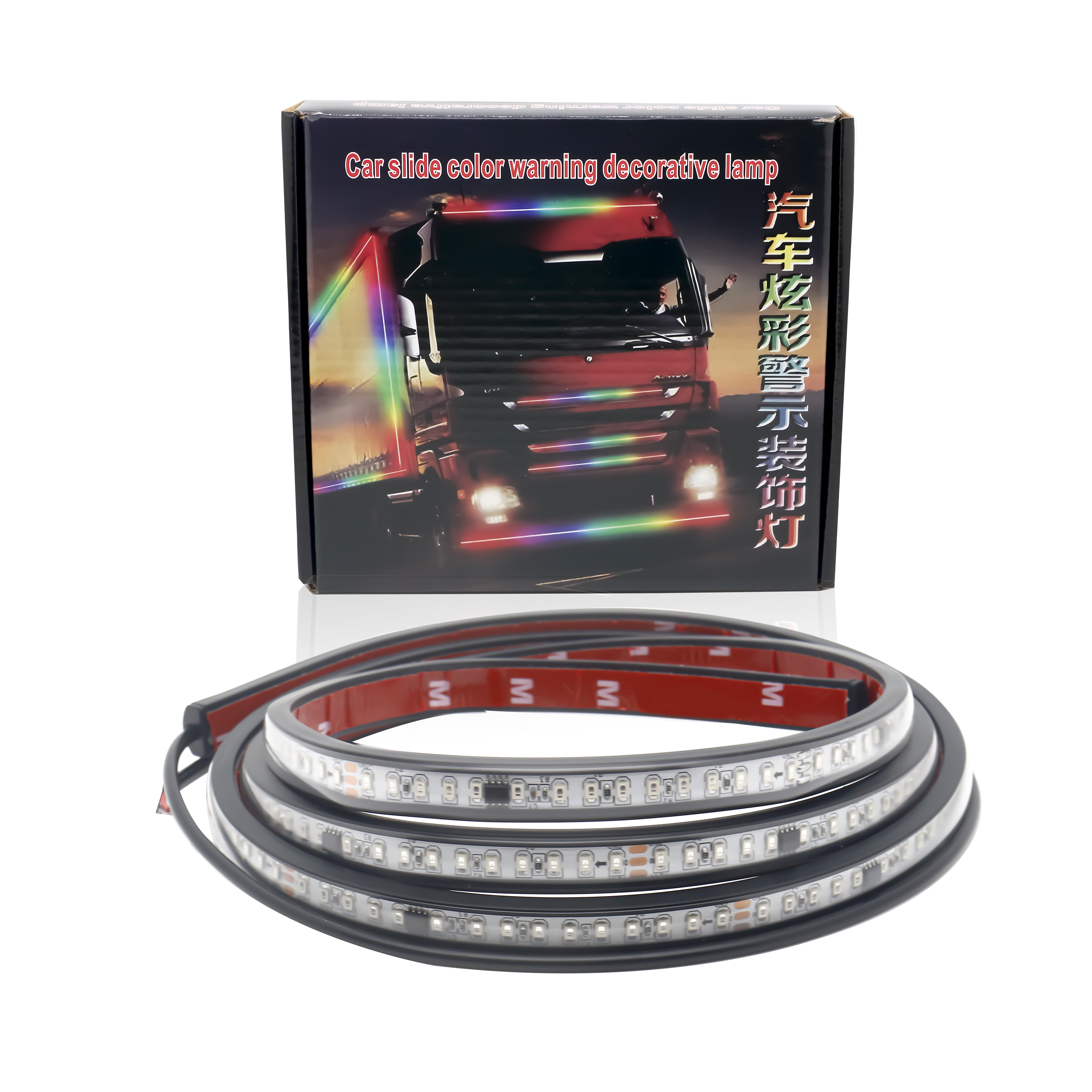 LED Strip Truck 24V Van Exterior Decoration Accessories DRL Running Lamp Car Ambient Light single color Strobe Atmosphere Bar