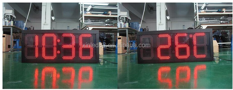 Hot-sale outdoor waterproof time clock 7 segment electronic digital led panel