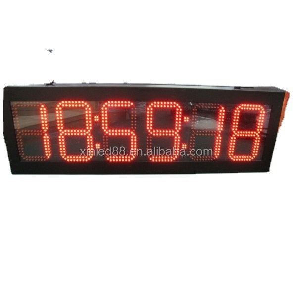 New product one side double sides time clock temperature 7 segment digital number led sign led display