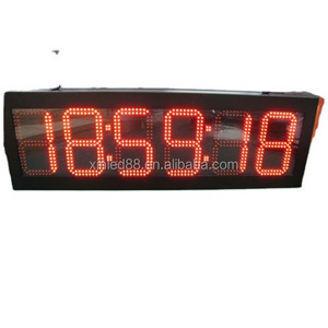 New product one side double sides time clock temperature 7 segment digital number led sign led display