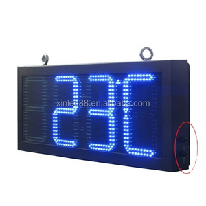 Best price indoor outdoor countdown time clock temperature 88:88 88:88:88 digital number led sign