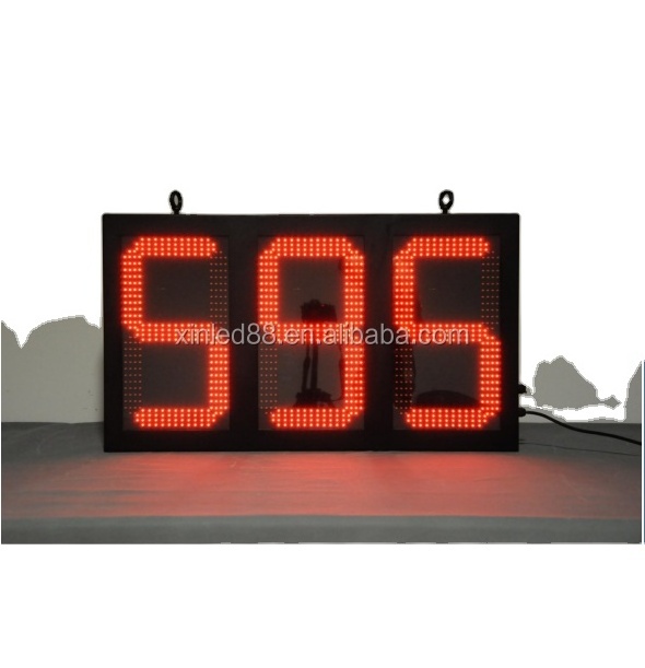 New product one side double sides time clock temperature 7 segment digital number led sign led display