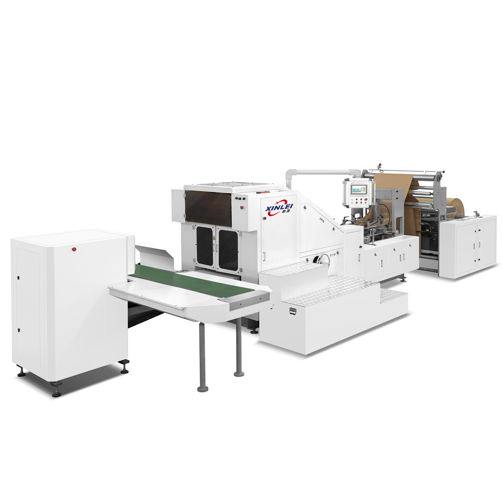 Product V-bottom Hand Holding Paper Bag Making Machine with Flexo Printing Machine Cement Bag Kraft Paper Bag Machinery Paper