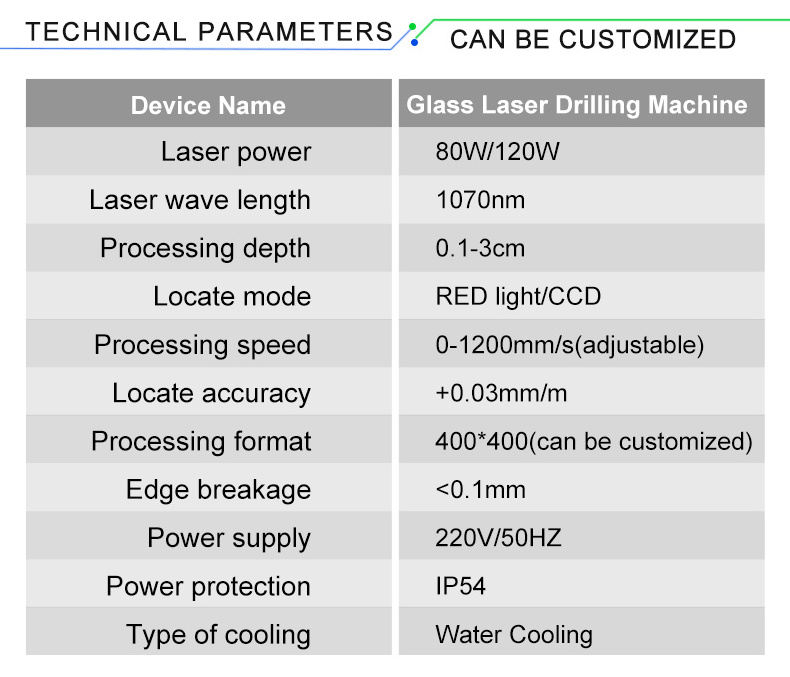 XINLEI Laser Glassware Glass Tube Jar Plexiglass Laser Drilling Machine for organic glass pipe craft laser beam hole puncher