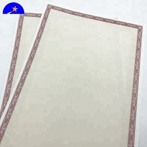 Printing Security certificate paper with anti-counterfeiting water mark paper and hologram,degree certificate printing paper