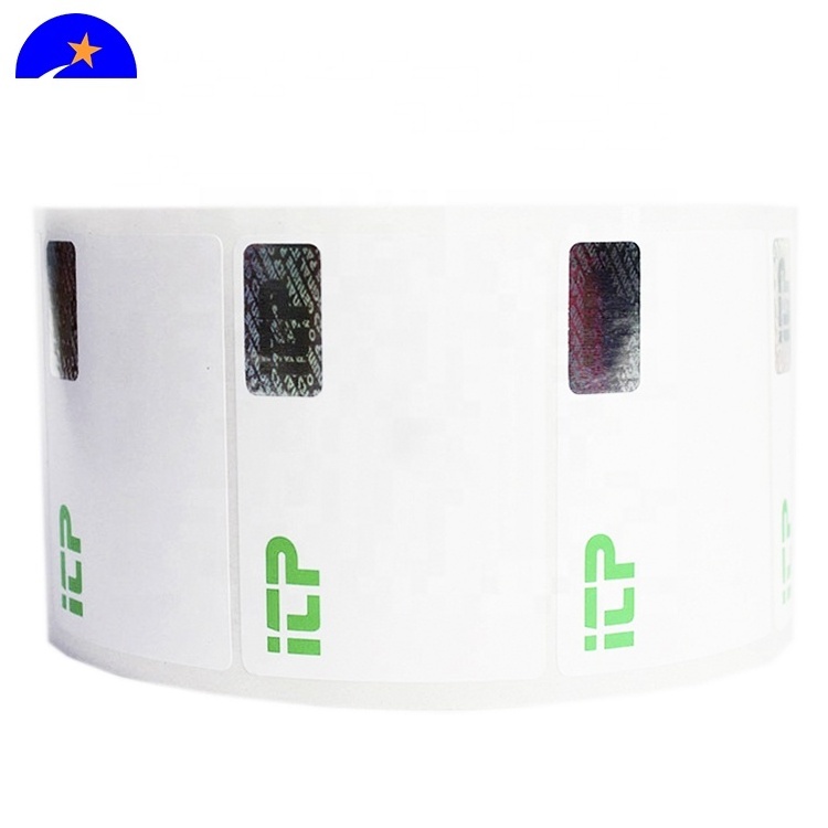 High quality holographic strip label, print hologram on paper, hot stamping anti counterfeiting hologram foil on paper