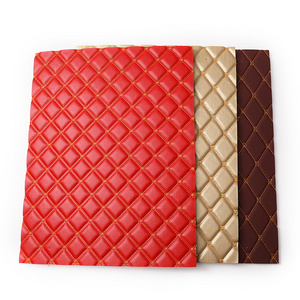 Artificial Quilted Faux Leather Fabric Car Seat Cover Material For Car Floor Mat