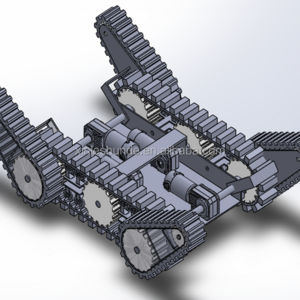 Small Robot Snowblower Rubber Track with Pulley