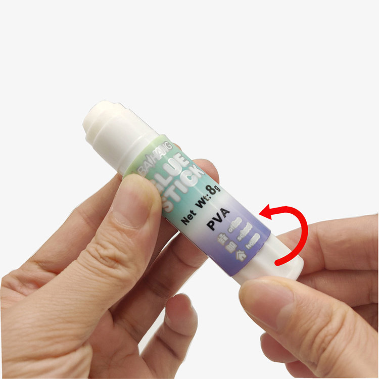 Wholesale school office pegamento small size stick glue tube 8g 16g 21g 36g Cute Glue Stick with display box