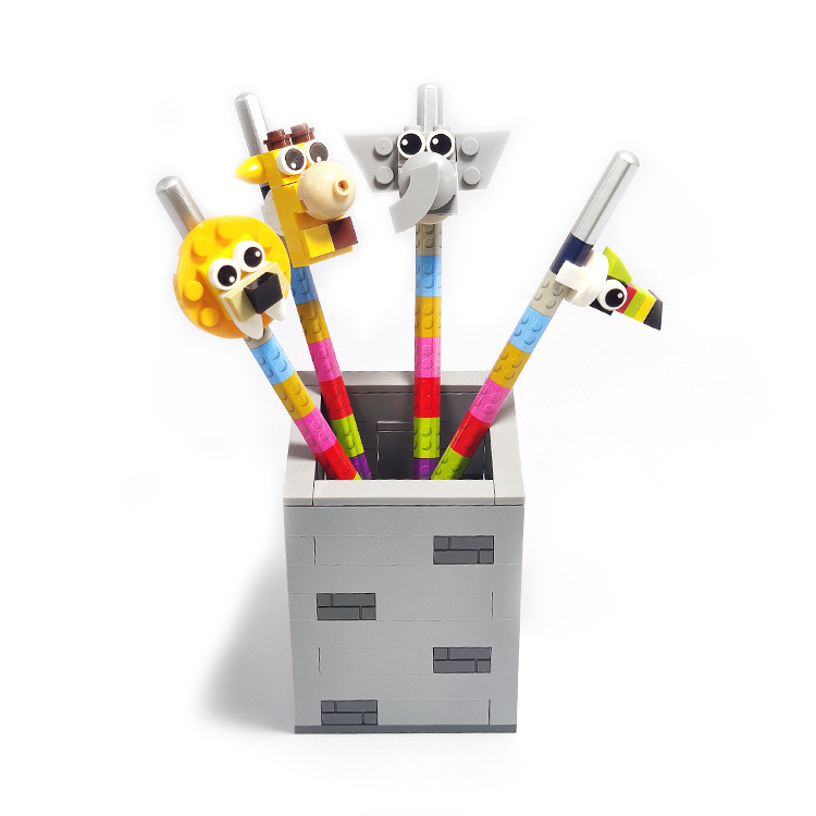 Patent design pencil supplies set wholesale pencil topper clips kawaii animal fancy pencil accessories cute Korean Stationery