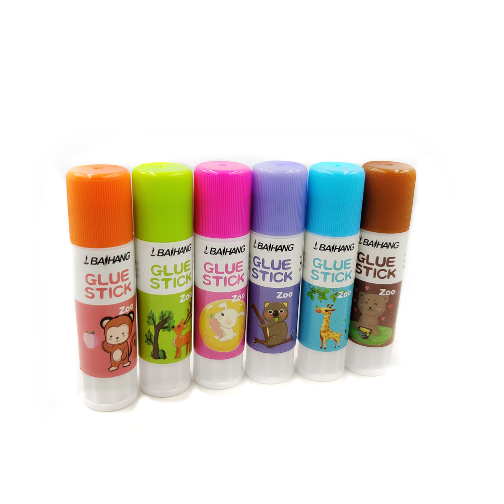 Best papelaria wholesale custom print logo artculos escolares glue non-toxic 9g PVA Glue Stick School for students kids