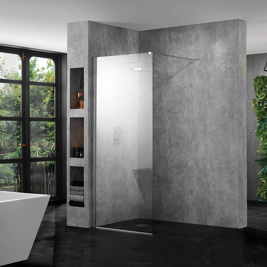 Custom luxury Tempered Glass sliding door whole shower room for hotel