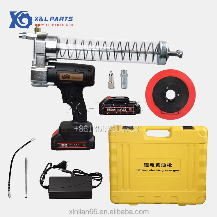 Electric Grease Machine Automatic Grease Gun Lithium Battery Powered Rechargeable Electric Grease Gun for Excavator Maintenance