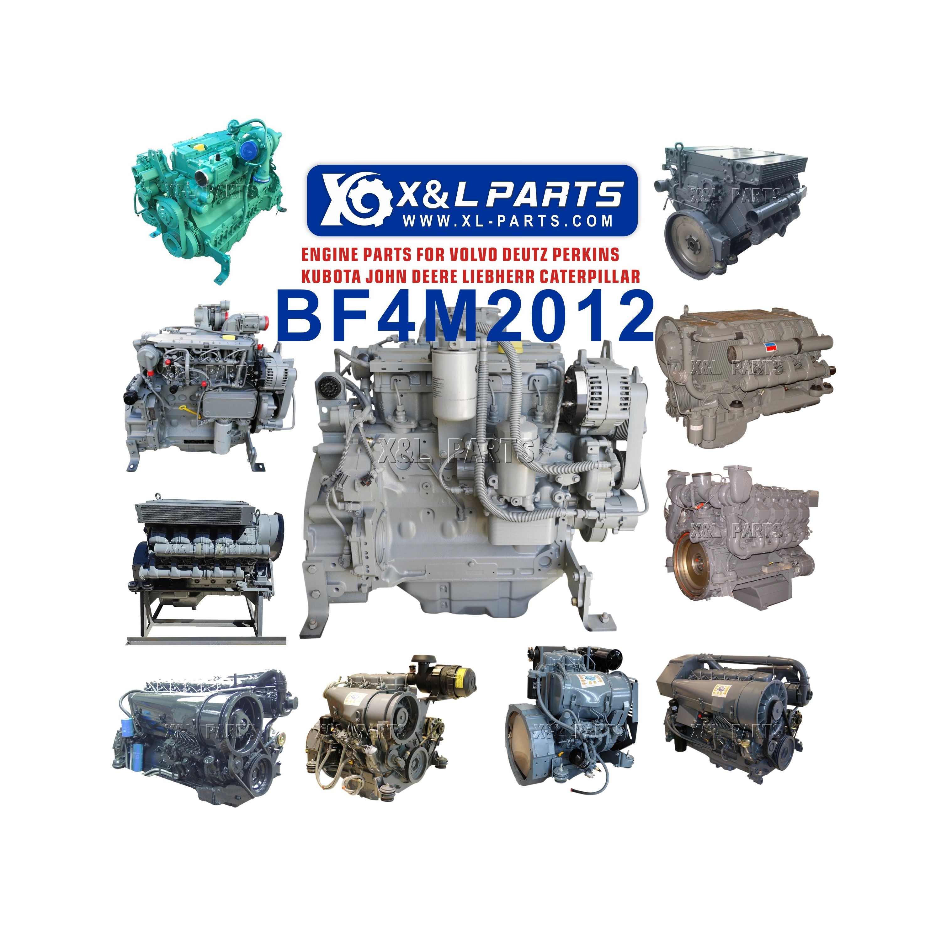 BF4M2012 Construction Machine Engine 4 Cylinder Water Cooled Diesel Engine BF4M2012  BF4M2012C For Deutz Diesel Engine