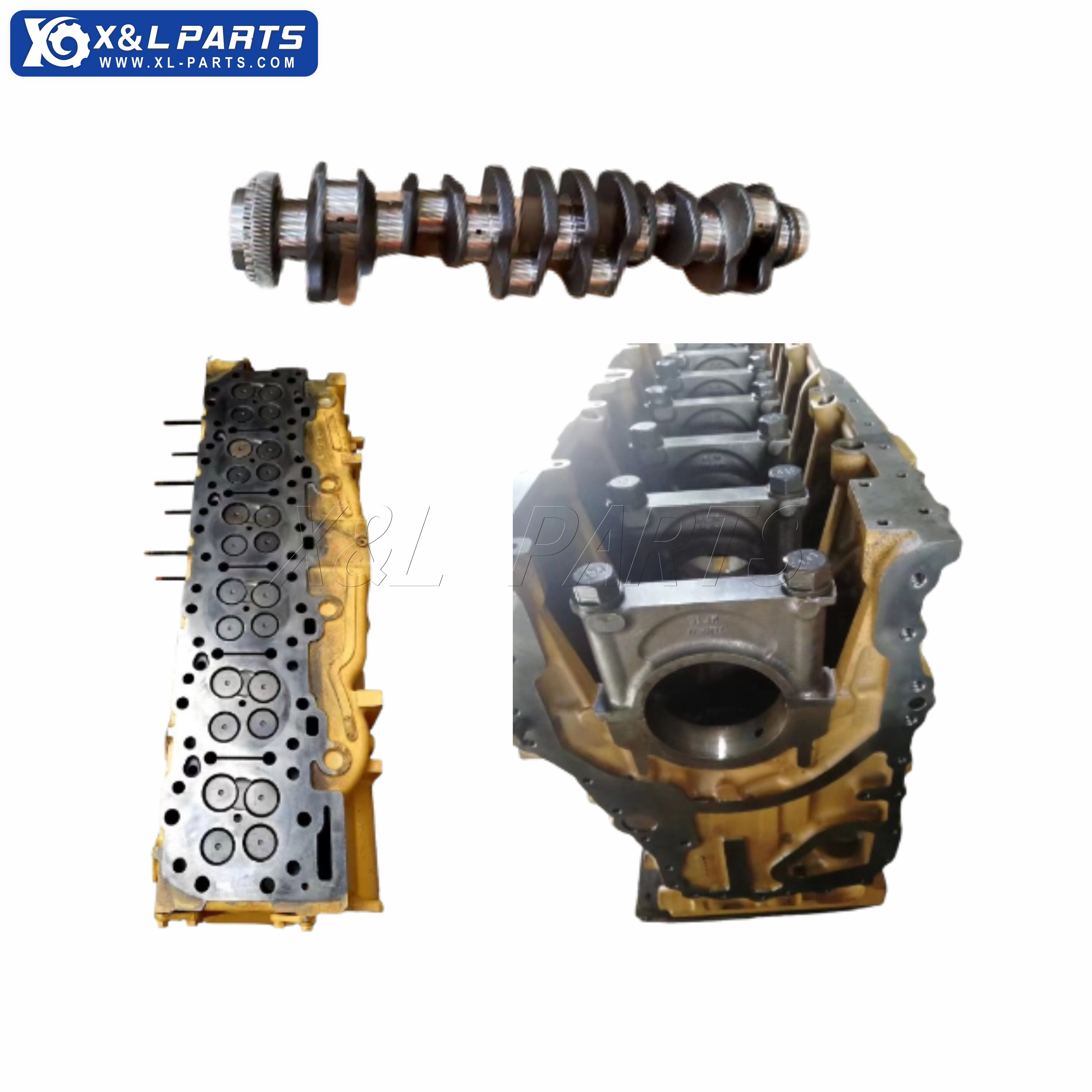 C18 engine used cylinder block 223-7263 cylinder head crankshaft connecting rod For CAT C18 Engine