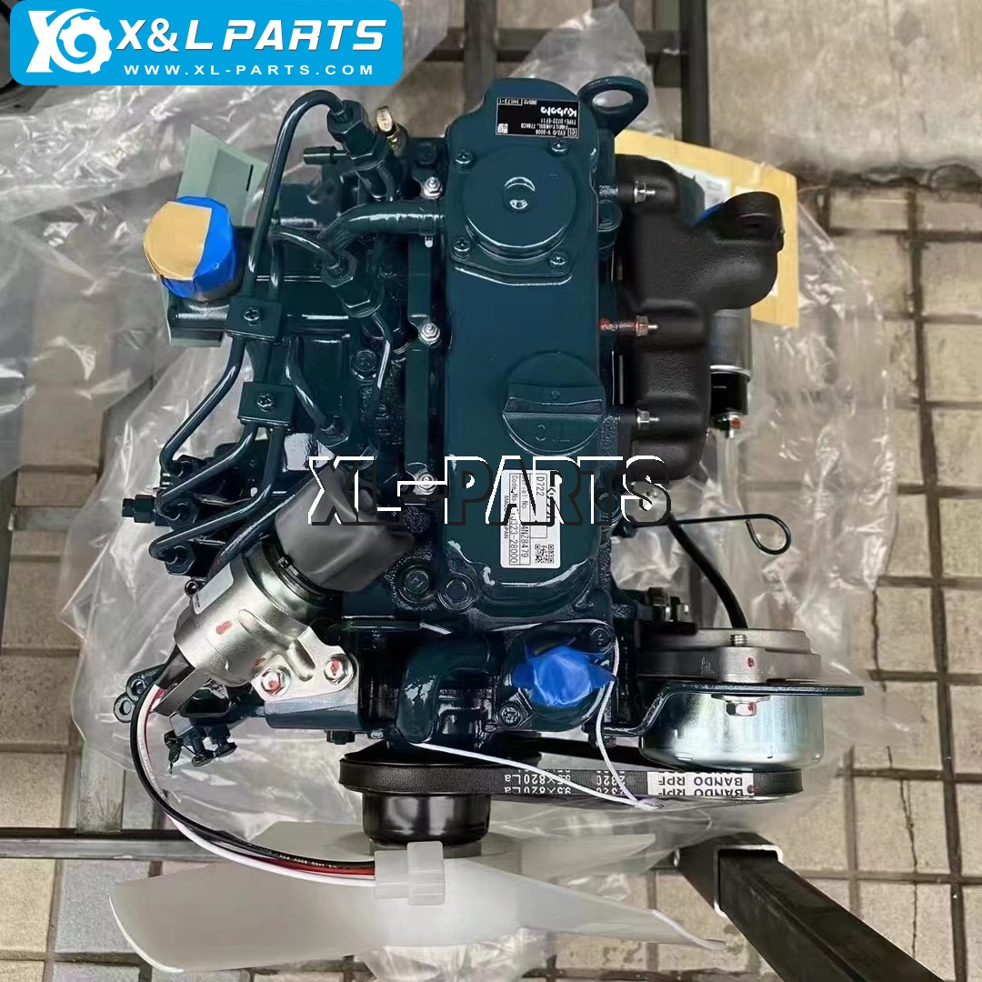 Genuine new kubota D722 complete engine assy kubota 3 cylinder diesel engine for sale